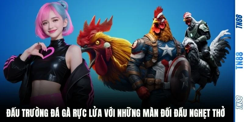 Đấu trường đá gà rực lửa với những màn đối đầu nghẹt thở