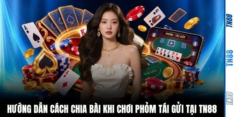 Hướng dẫn cách chia bài khi chơi Phỏm Tái Gửi tại TN88