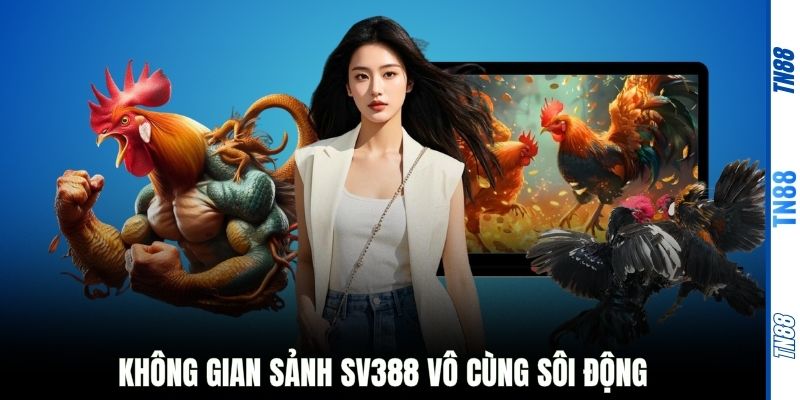 Không gian sảnh SV388 vô cùng sôi động